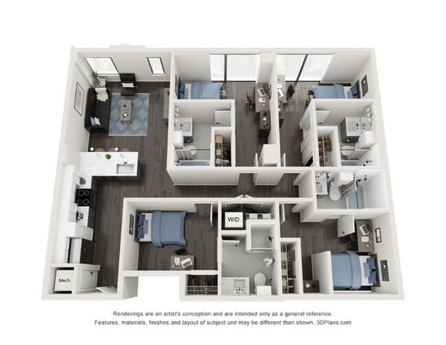 D5 Private floor plan