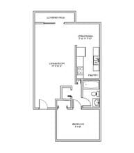 1 Bed • 1 Bath 253 floor plan