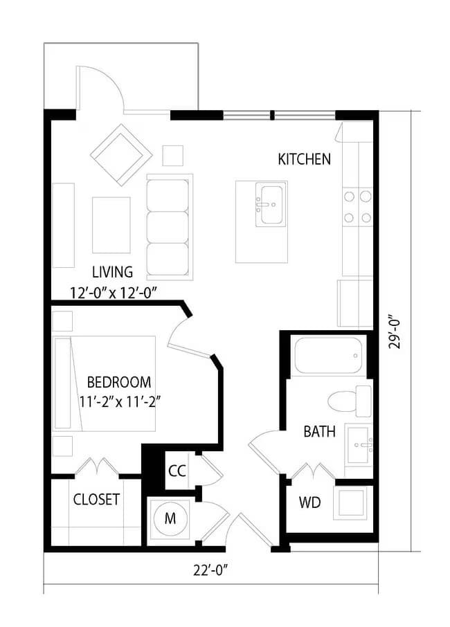 A1.8 2108 floor plan