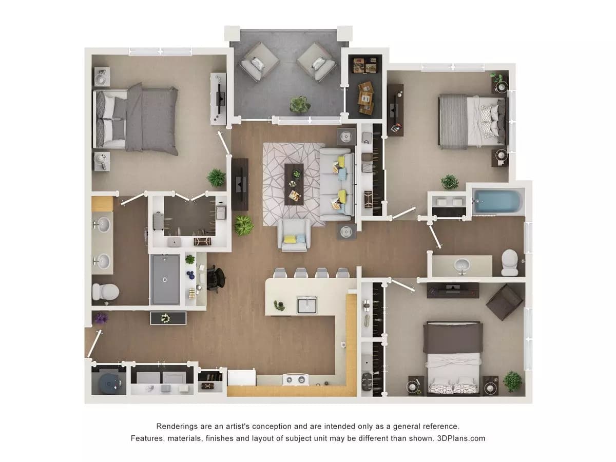 C1 ALT 2-60% 10302 floor plan