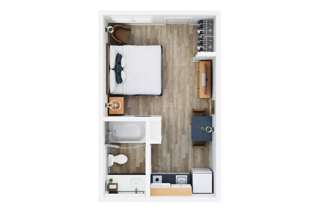 S1 - Starting at $739! 216 floor plan