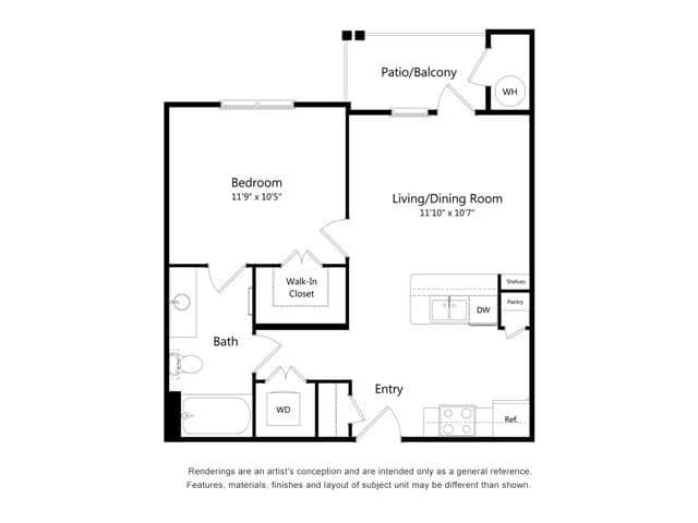 A1 - Brazos 1214 floor plan