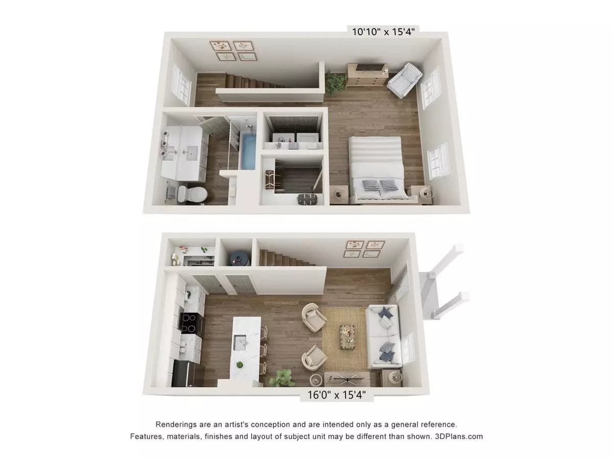 Bentley Flat 18-202 floor plan