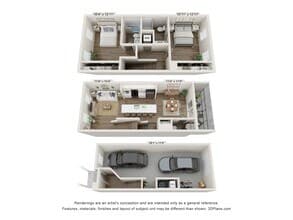 Woodbury Townhome 12-117 floor plan