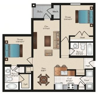 The Balcones 521 floor plan