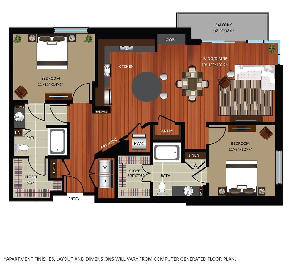 B6 16C floor plan