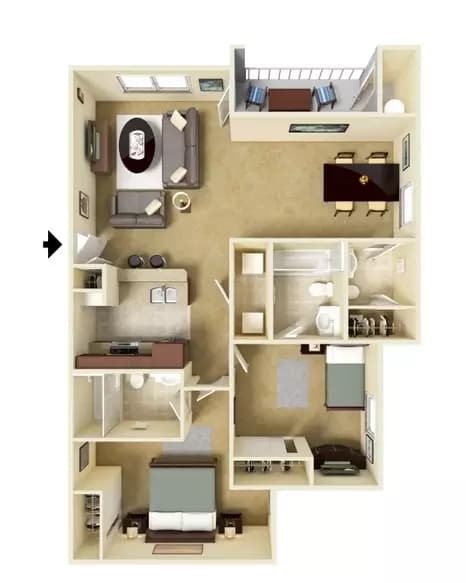 B1 438 floor plan