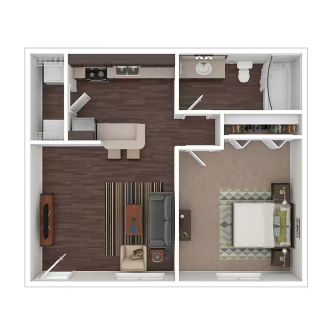 1B 1513 floor plan