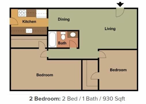 Unit 1-218 1-218 floor plan
