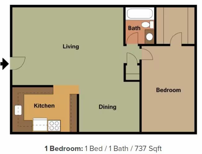 Unit 3-133 3-133 floor plan