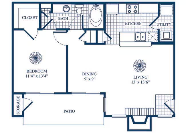 Unit 1232 1128 floor plan