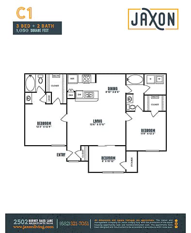 C1R- Newly Upgraded! 1208 floor plan