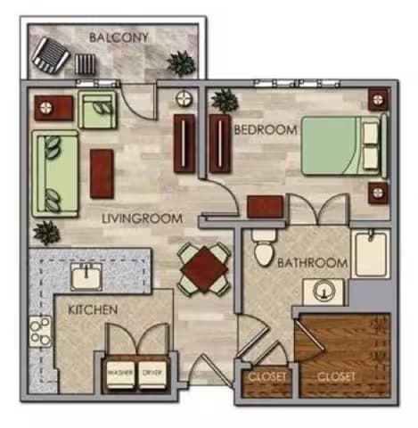 Unit 231 450 floor plan