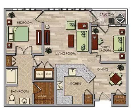 Unit 219 446 floor plan