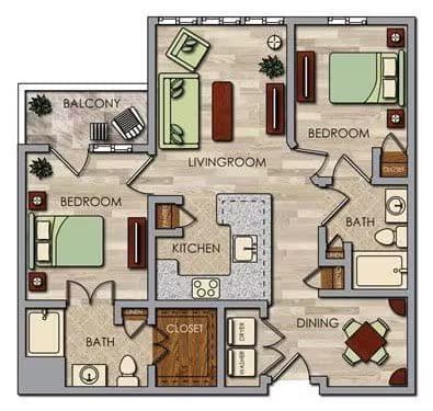 Unit 338 335 floor plan