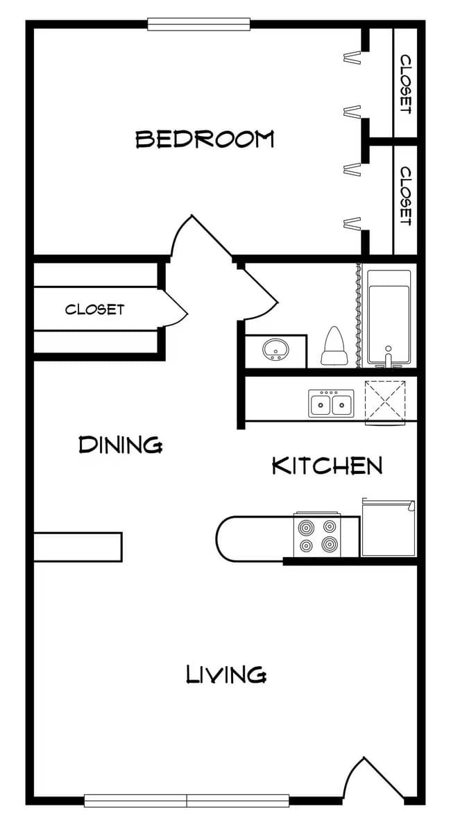 A1 203 floor plan