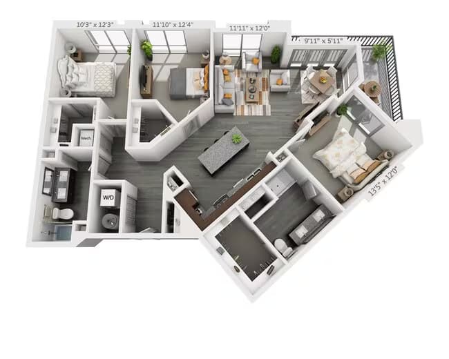 Unit 1-168 1 - 568 floor plan