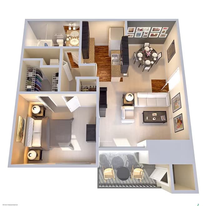 Unit 0816 1224 floor plan