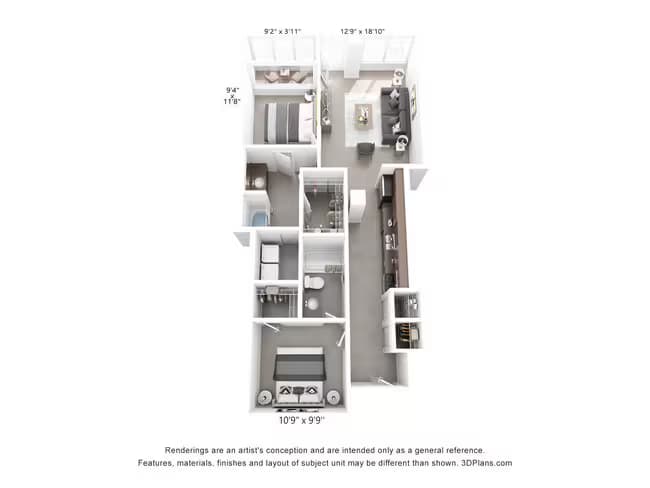 Unit 3009 3009 floor plan