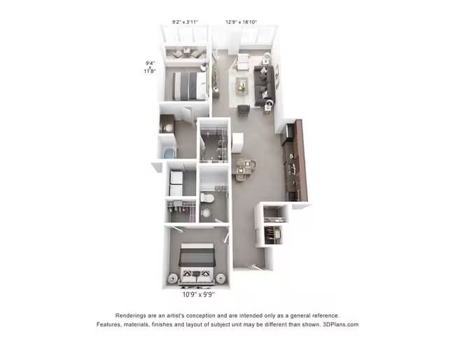 Unit 1009 1009 floor plan