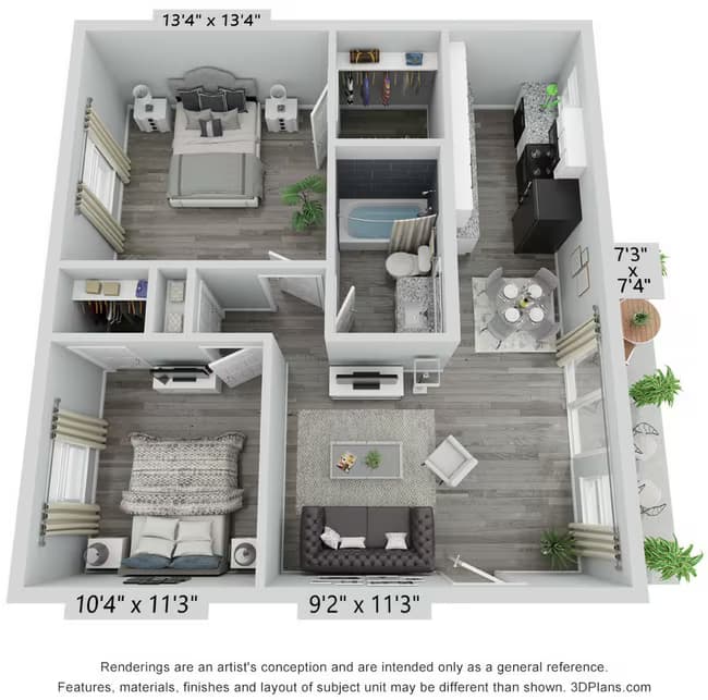Unit 634 634 floor plan