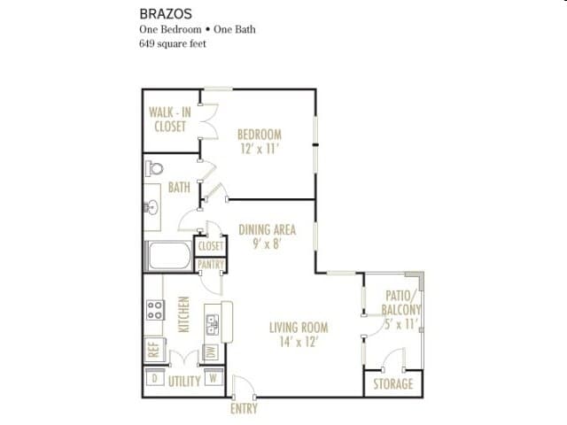 Brazos 1x1 0432 floor plan