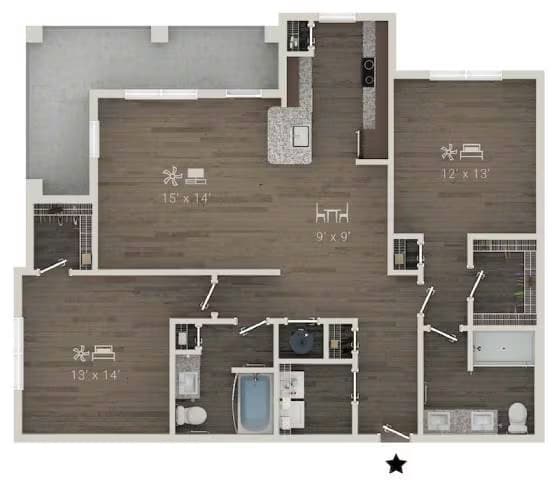 Unit 11208 11208 floor plan