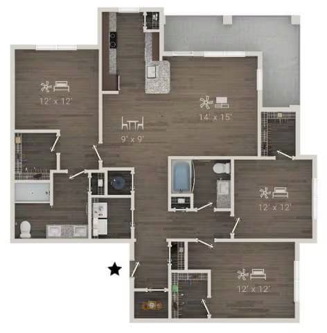 Unit 12300 12300 floor plan