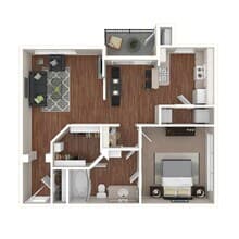1B 2528 floor plan