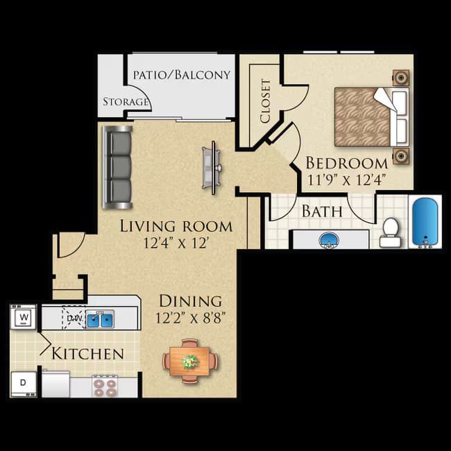 Unit 1060 1060 floor plan