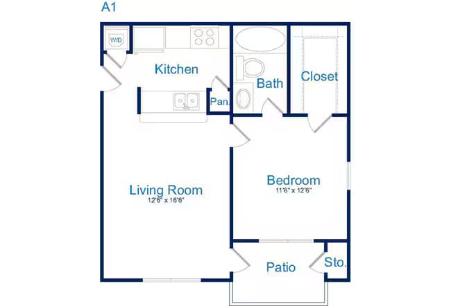 Unit 1115 1808 floor plan