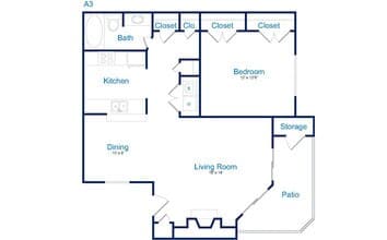 A3 1207 floor plan
