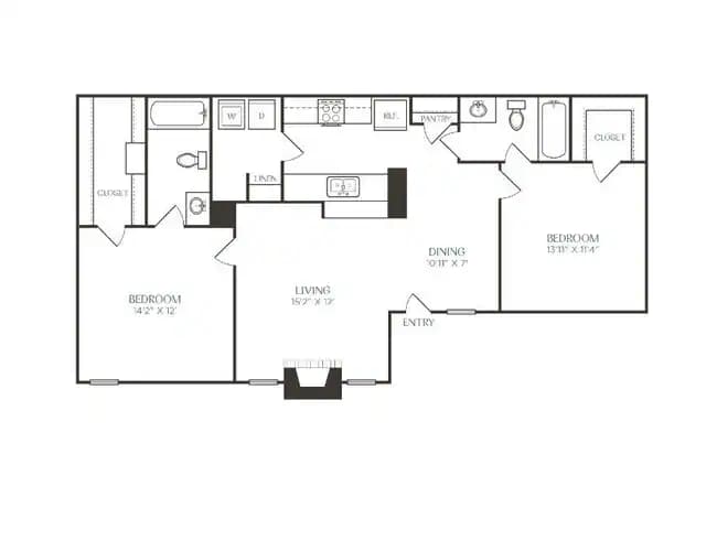 Unit 2126 2076 floor plan