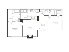 B1R 2126 floor plan