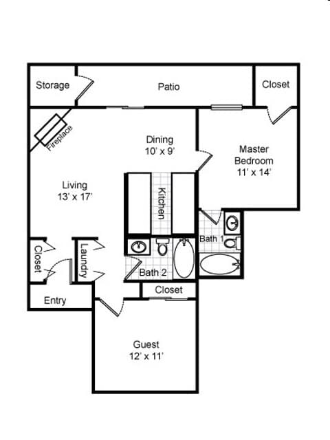 Unit 2203 2203 floor plan