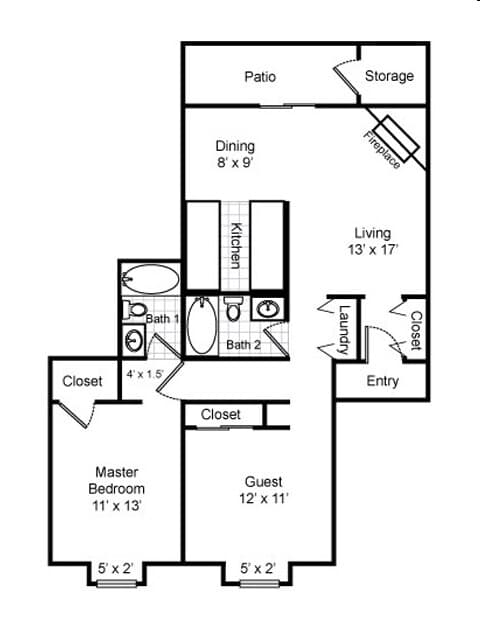 Unit 2215 2215 floor plan