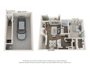 Merlot Renovated 1303 floor plan