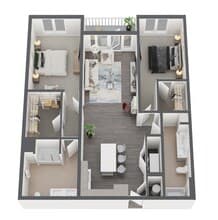 B1 407 floor plan