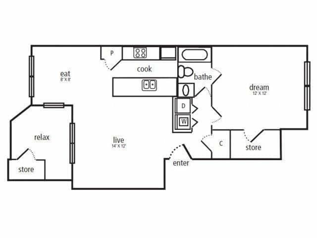 Unit 412 412 floor plan