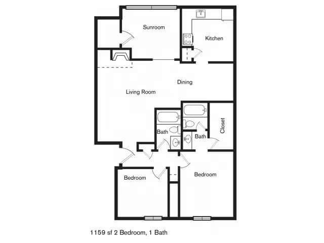 Unit 1010 1010 floor plan