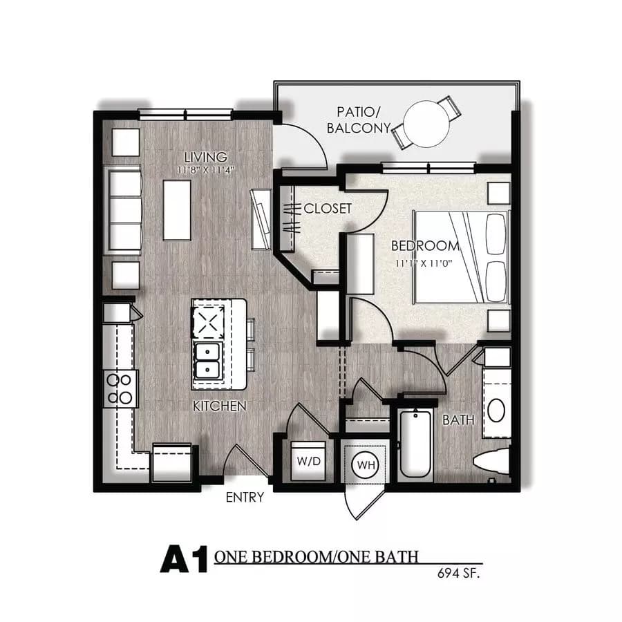 1x1 C 4216 floor plan