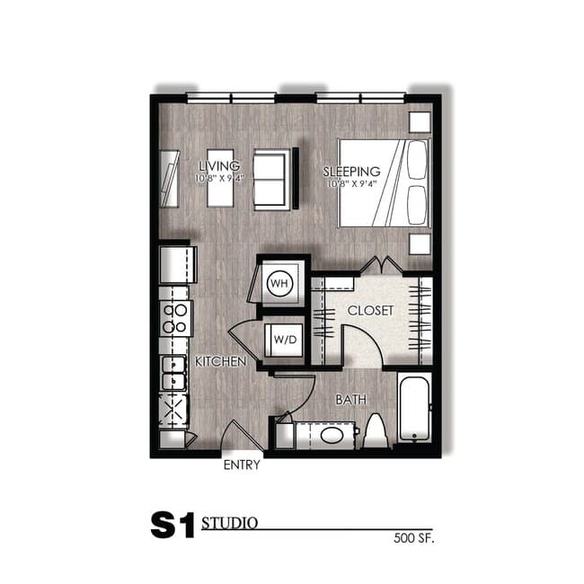 Studio • 1 Bath 4104 floor plan