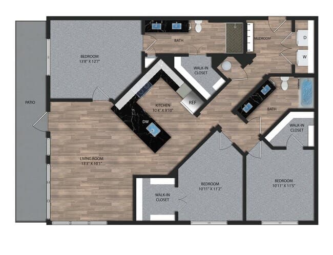 C1 Alt 1 163 floor plan