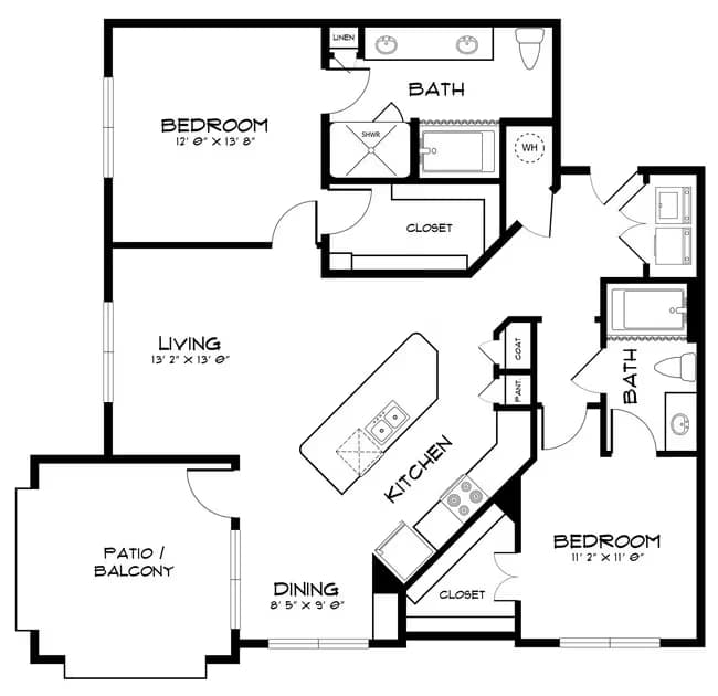 Unit 4301 5215 floor plan
