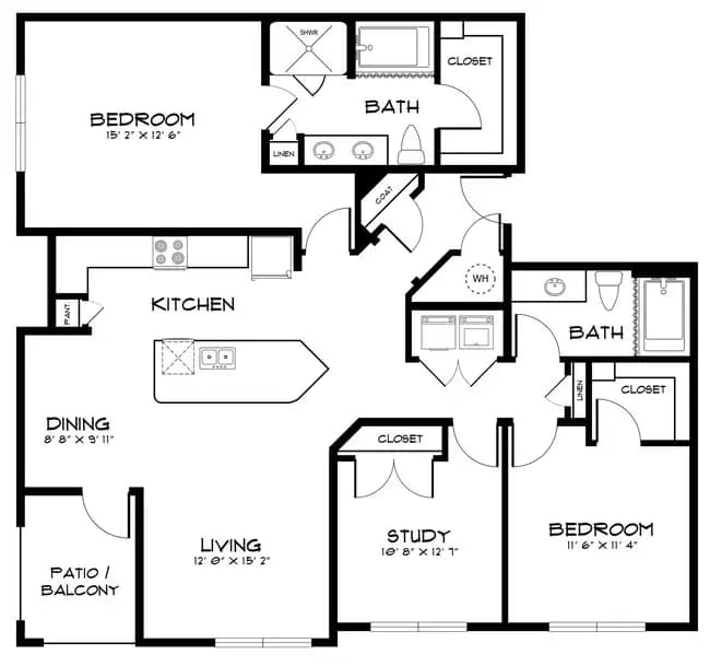 Unit 6302 6238 floor plan