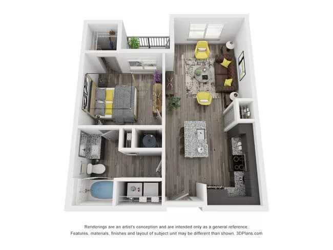 Unit 1321 1225 floor plan