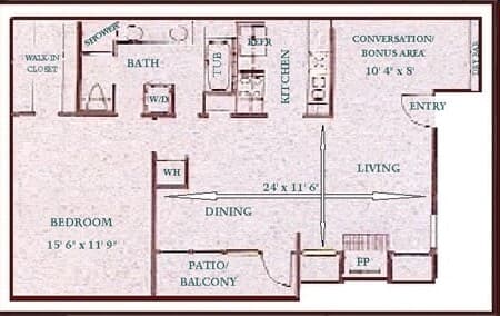 Unit E-121 E-121 floor plan