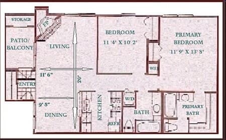 Unit J-148 J-148 floor plan
