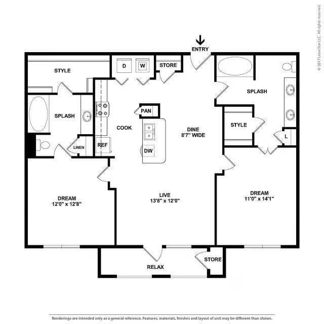 Unit 3-3211 3-3211 floor plan