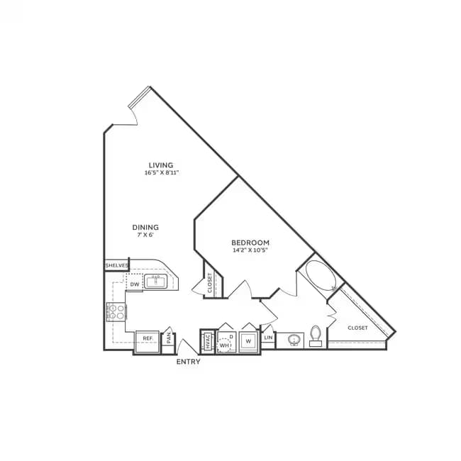 Studio • 1 Bath 3409 floor plan